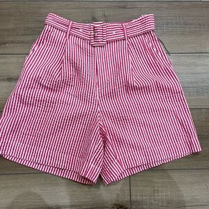 Striped Pink Women's Shorts Cotton New
